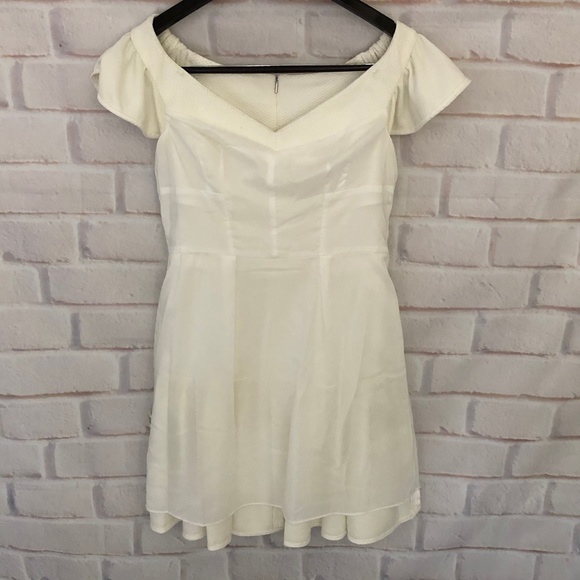 Rebecca Taylor Textured Dress. NWT.  Ivory Size 8 - Picture 8 of 13